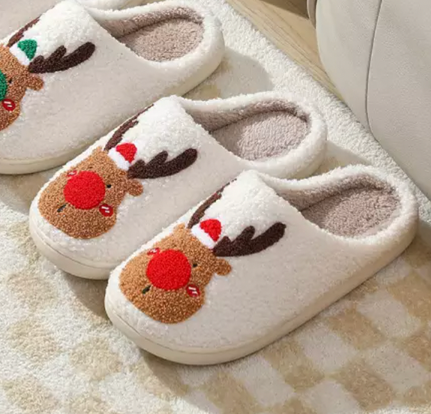 SANTA - Bequeme Hausschuhe mit warmem Innenfutter