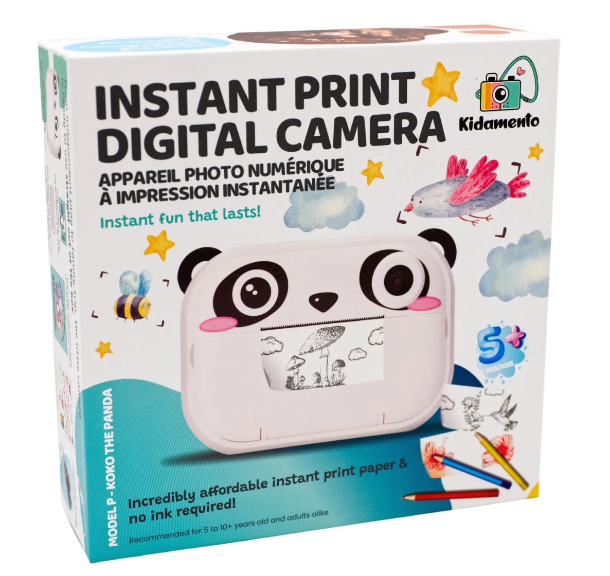 PANDEO - Tolle Sofort-Druck Digital Kamera für Kinder