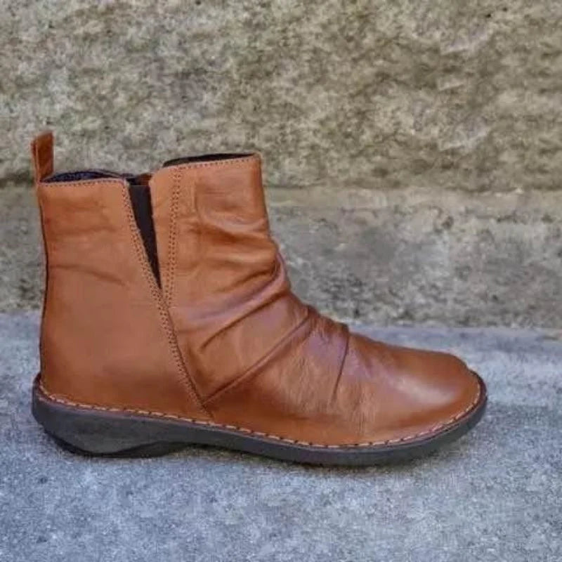 LUISE - Stylische und bequeme Leder Stiefelboots