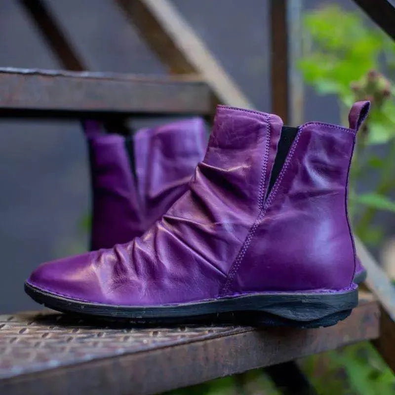 LUISE - Stylische und bequeme Leder Stiefelboots