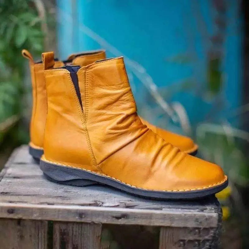 LUISE - Stylische und bequeme Leder Stiefelboots