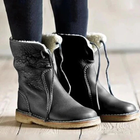 ALEXI - Stylische und bequeme Lederboots mit warmem Innenfutter