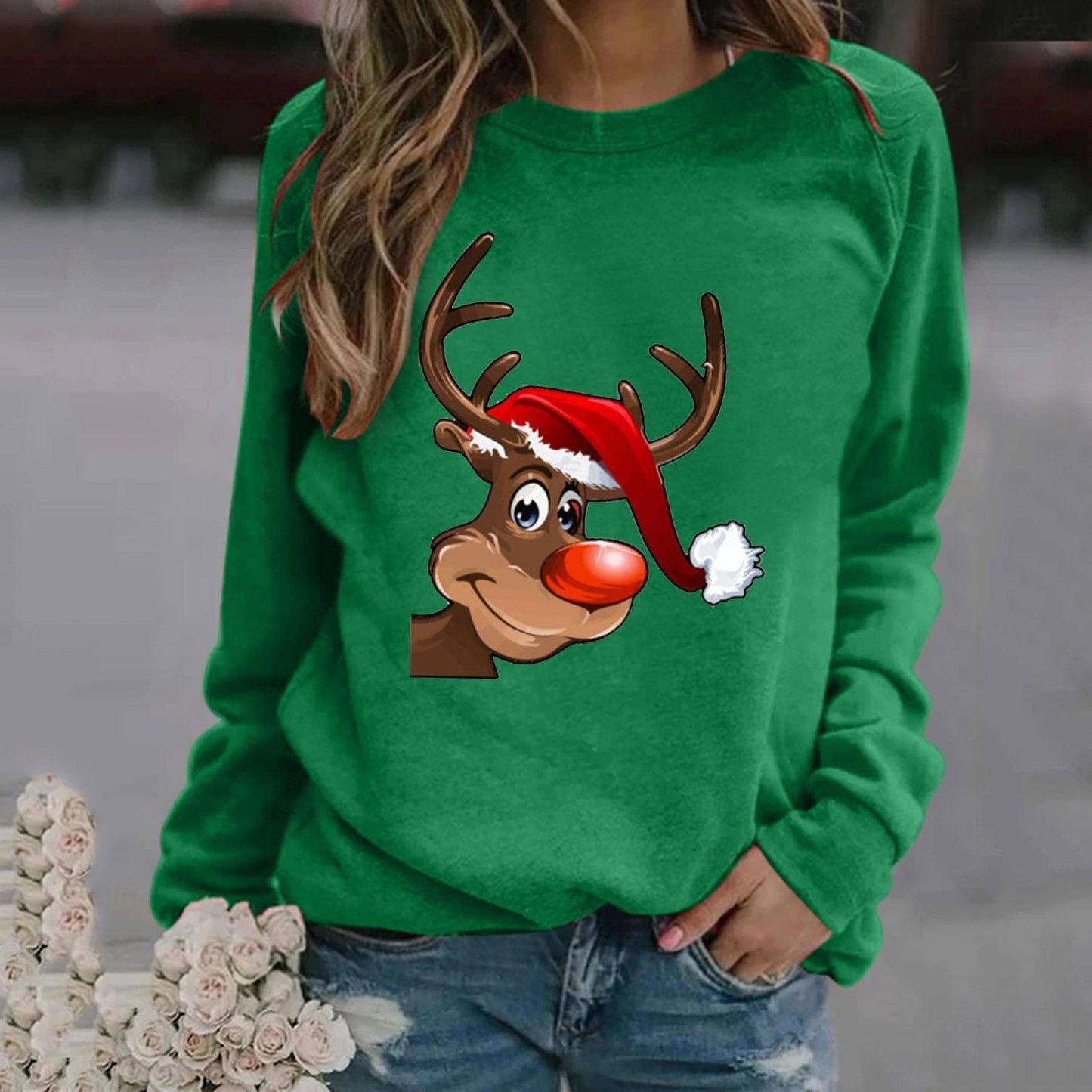 HEIDI -  Super gemütlicher Weihnachtspullover. Machen Sie ein perfektes Geschenk!